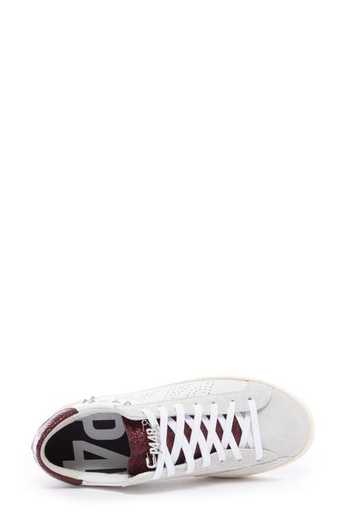 P448 John Stud Sneaker In White Meltere