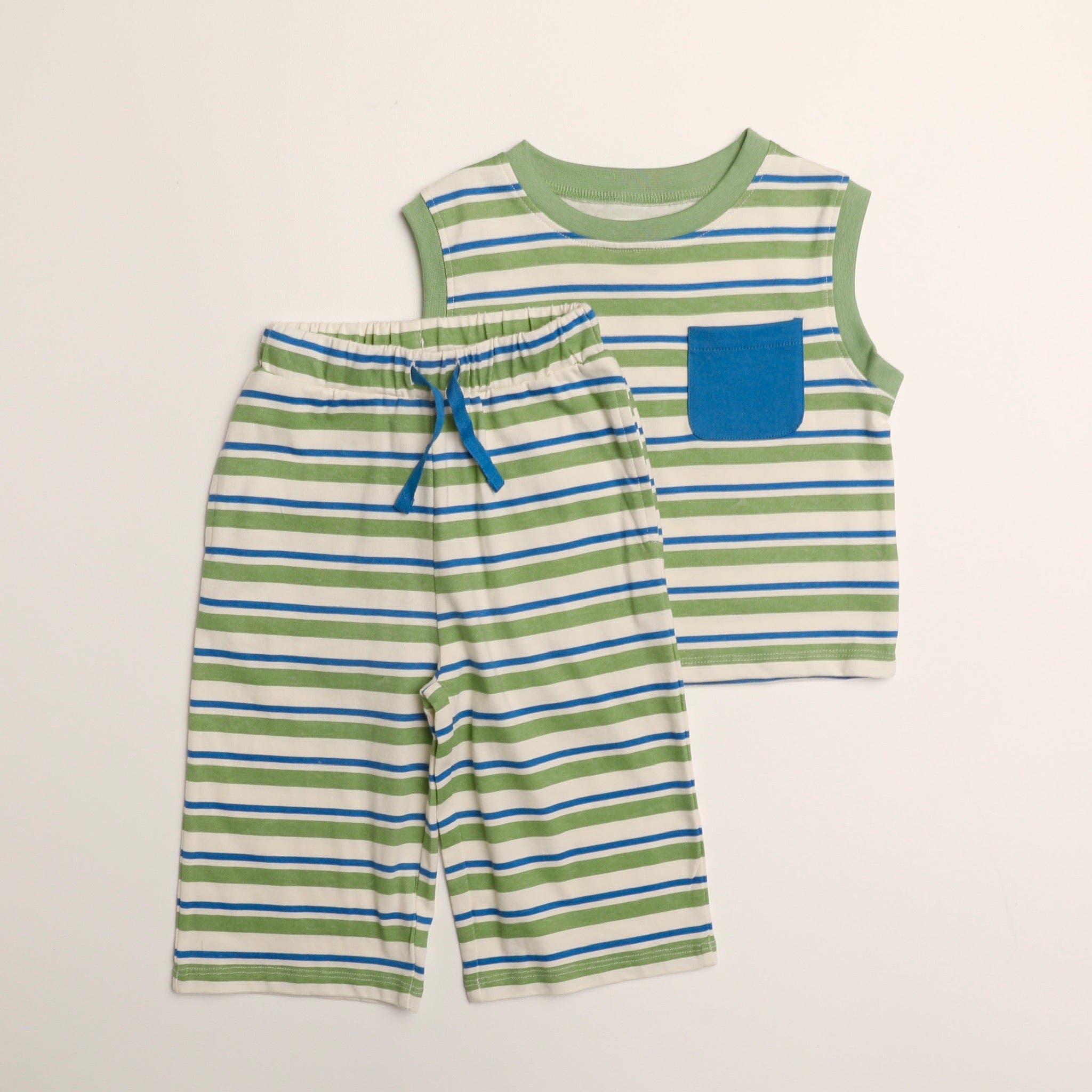 Blue Green Stripe