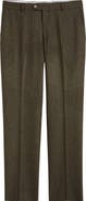 Berle Lambswool & Cashmere Donegal Tweed Dress Pants