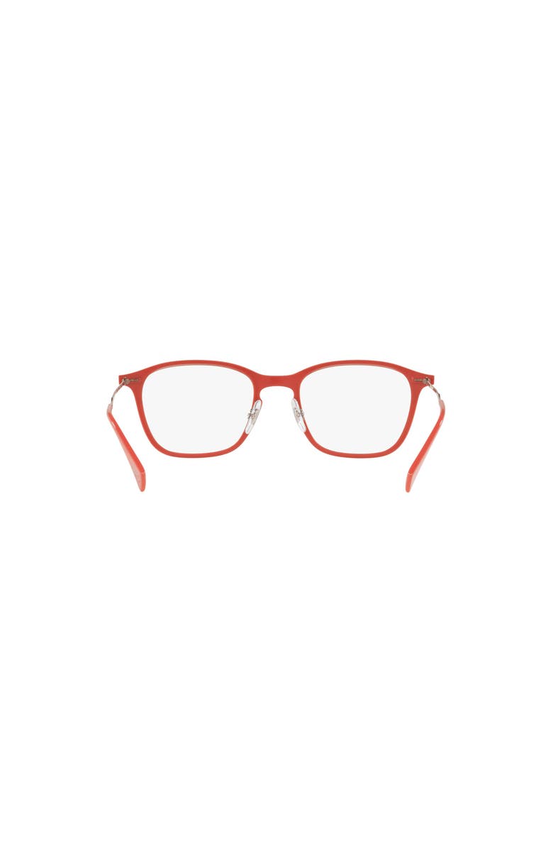 Ray-Ban 51mm Square optical glasses, Alternate, color, Red