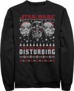 Star Wars Men's Star Wars Ugly Christmas Lack Of Cheer Disturbing  Sweatshirt