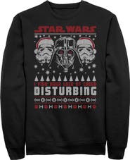 Star Wars Men's Star Wars Ugly Christmas Lack Of Cheer Disturbing  Sweatshirt