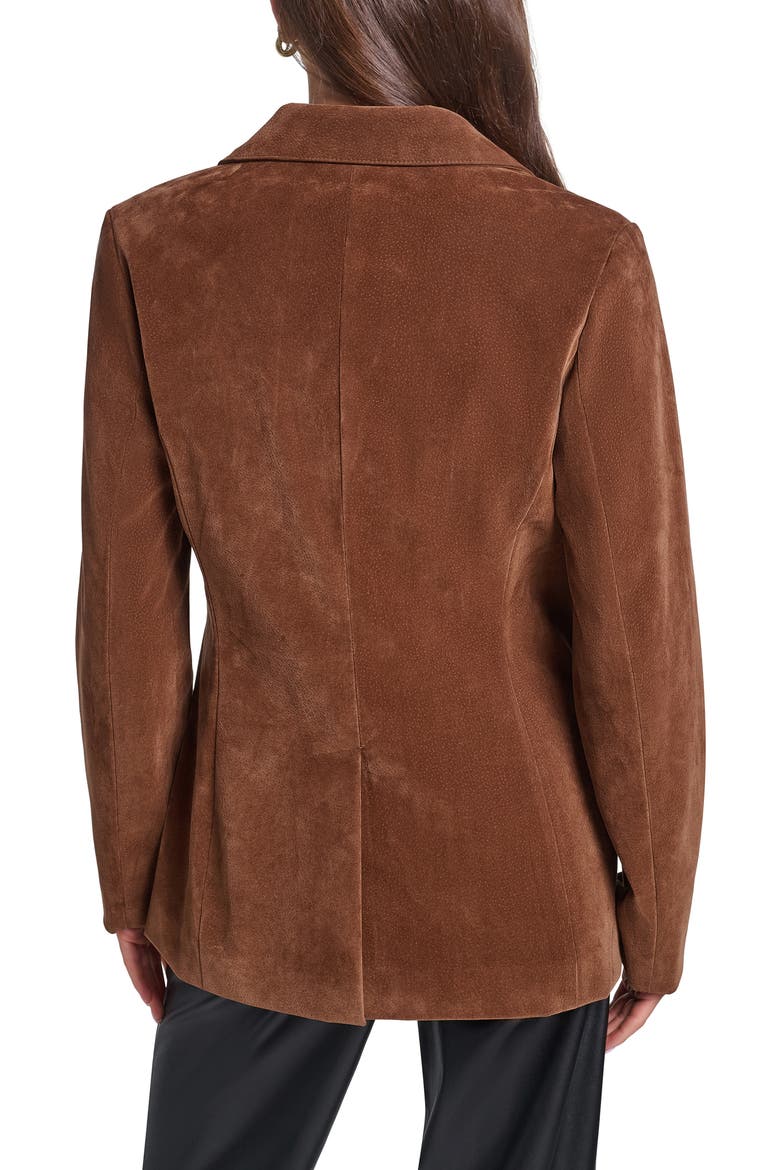 Faux Suede Blazer, Alternate, color, MAPLE FAUX SUEDE