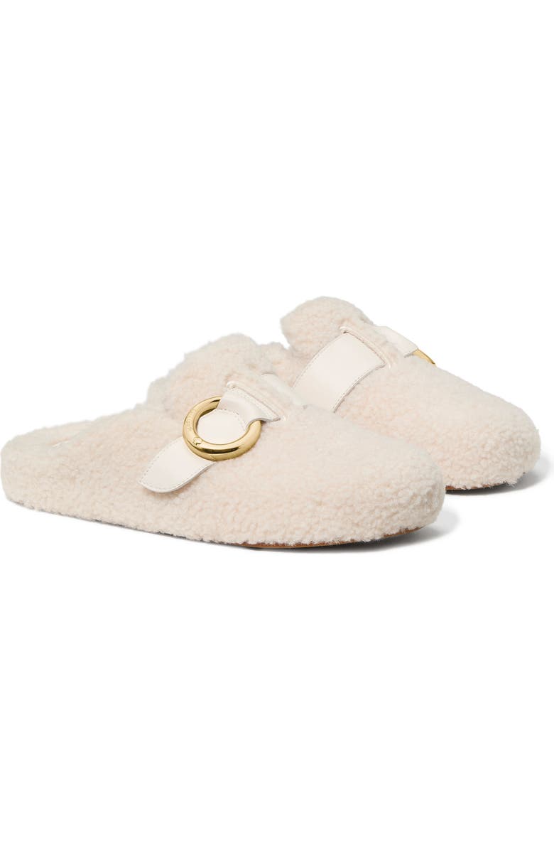 Kate Spade New York halo genuine shearling clog, Alternate, color, Natural