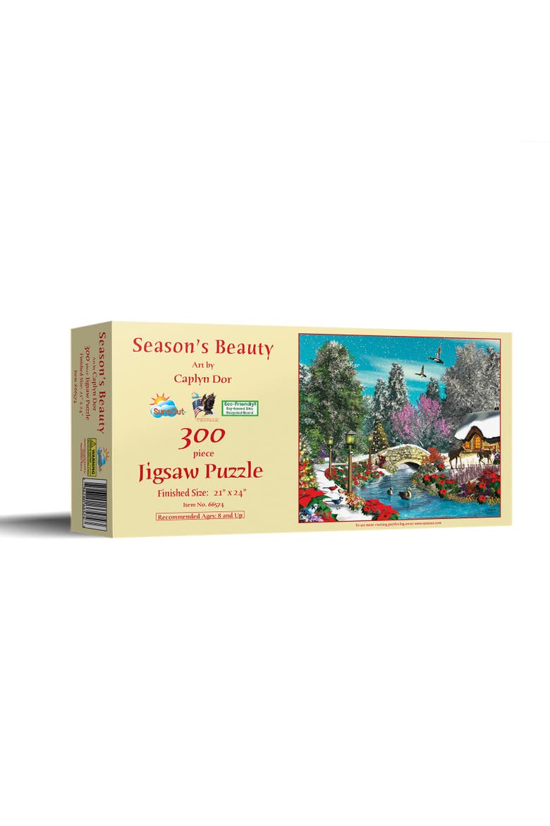 Season's Beauty 300 piece Jigsaw Puzzle for Adults, Main, color, Multicolor