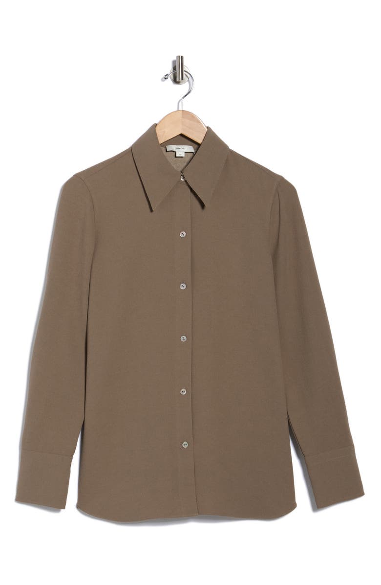 Vince Easy Button-Down Shirt, Alternate, color, Taupe