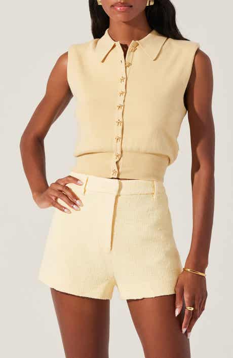 ASTR the Label Kori Collared Cotton Sweater Vest