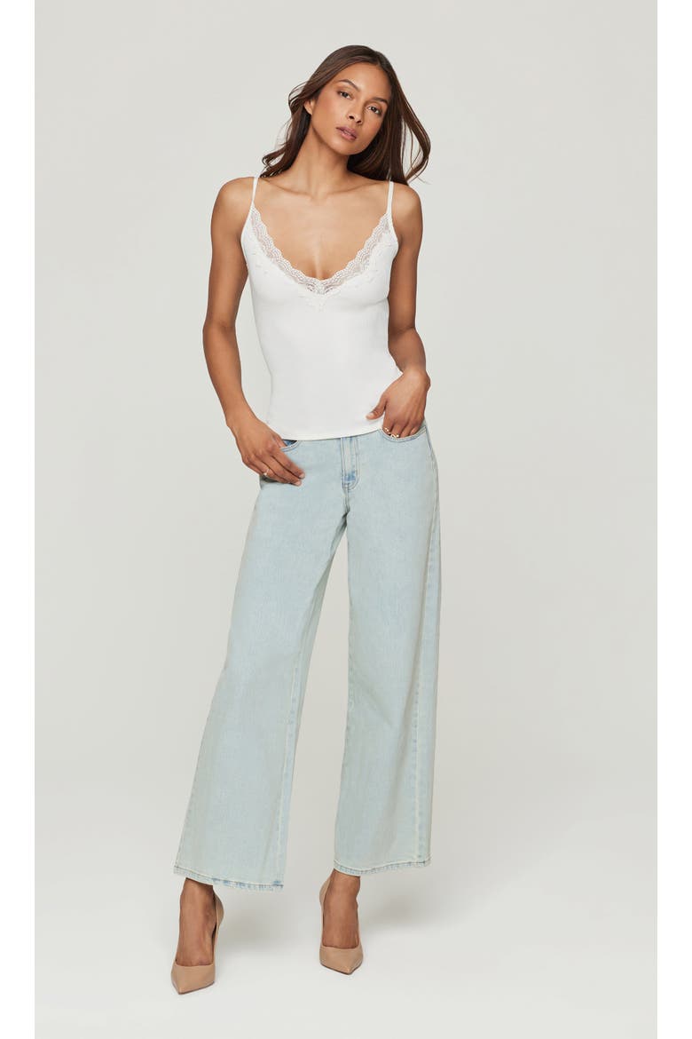 Amos Lace Combo Cami Top, Main, color, white