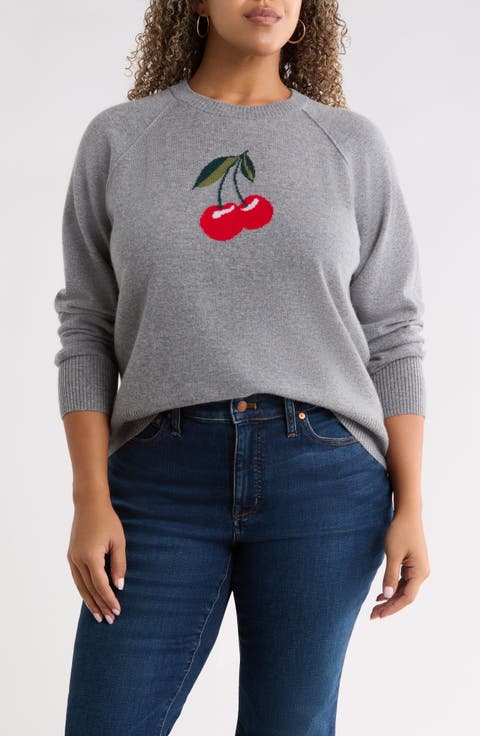 Intarsia Wool & Cashmere Sweater