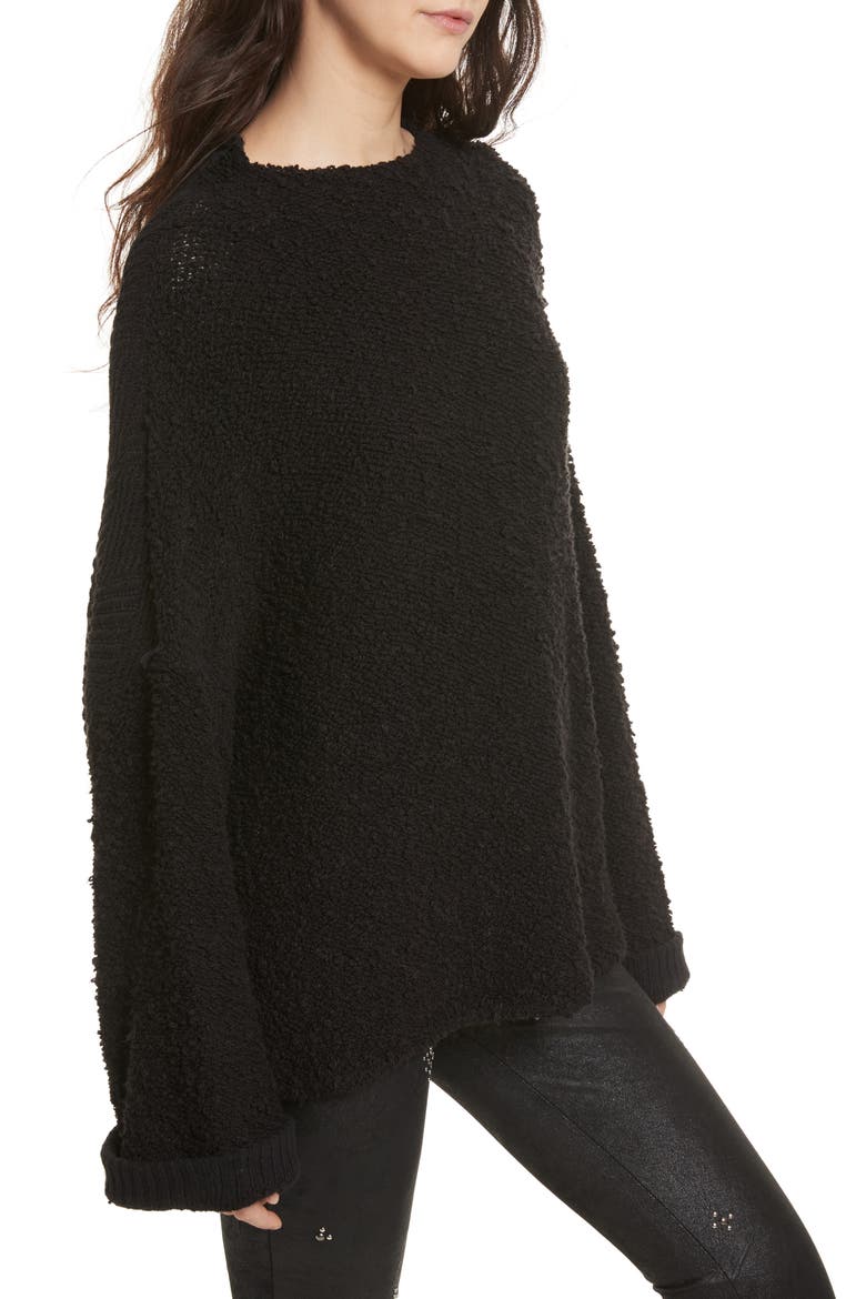 Cuddle Up Pullover, Alternate, color, BLACK