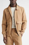 ISAIA Barracuta Linen Bomber Jacket
