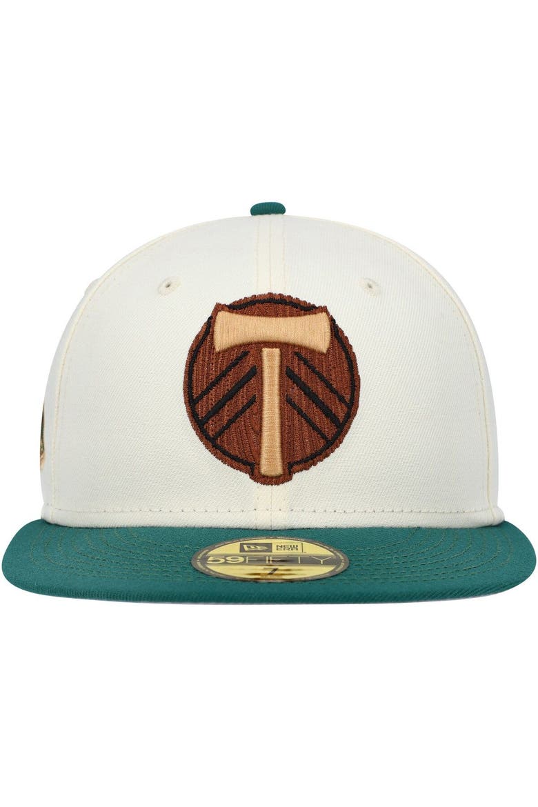 Men's New Era Cream Portland Timbers Woodgrain 59FIFTY Fitted Hat, Alternate, color, Cream