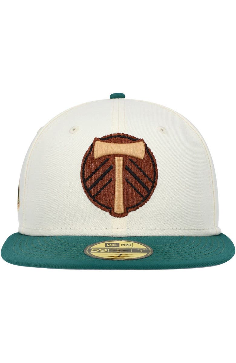 New Era Men's New Era Cream Portland Timbers Woodgrain 59FIFTY Fitted Hat, Alternate, color, Cream
