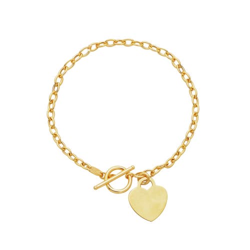 The Lovery Fine Jewelry Gold Heart Toggle Bracelet In Gold