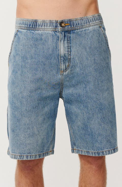 Archive Beach Elastic Waist Denim Carpenter Shorts