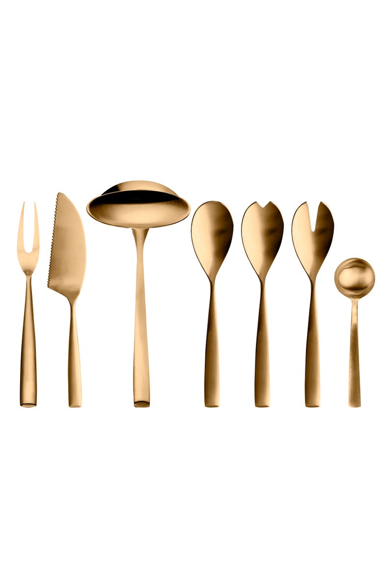 Mepra Arte Full Serving Set - 7 Pieces, Main, color, Ice Gold