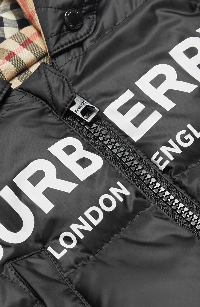 Burberry Skylar Hooded Snowsuit, Alternate, color, 