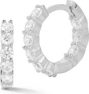 GLAZE JEWELRY Cubic Zirconia Huggie Hoop Earrings
