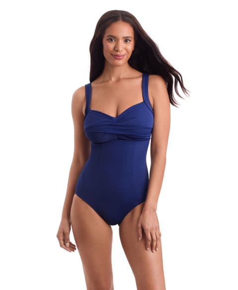 Twist Bra Tank Chlorine Resistant One-Piece Swimsuit