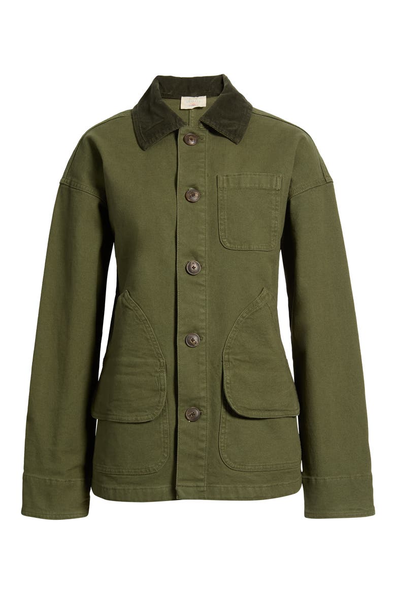 Sunwashed Canvas Barn Jacket, Alternate, color, OLIVE NIGHT