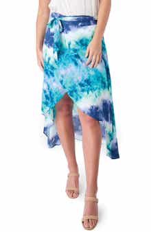 GIBSONLOOK Belted High-Low Skirt