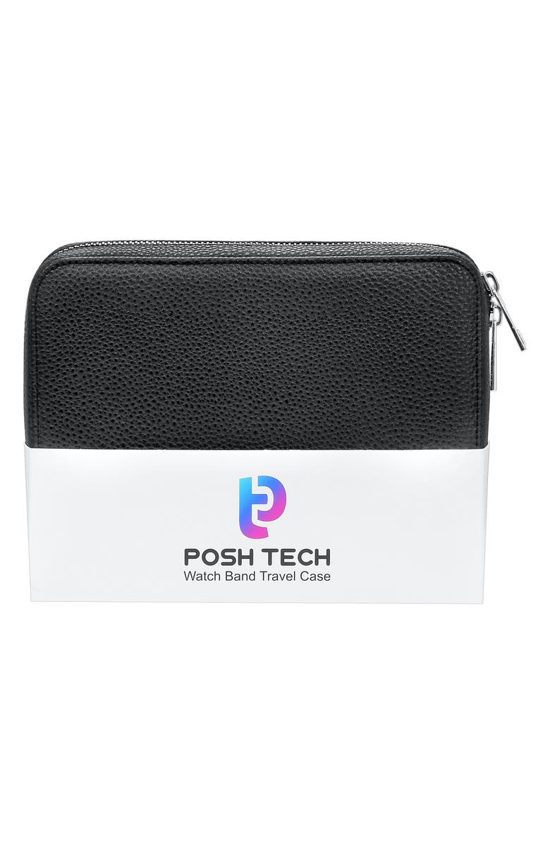 The Posh Tech Watch Band Leather Travel Case, Alternate, color, 