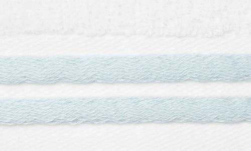 Sferra Aura Nuova Washcloth In White/aqua