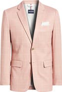 DANIEL HECHTER Pink Windowpane Check Knit Sport Coat