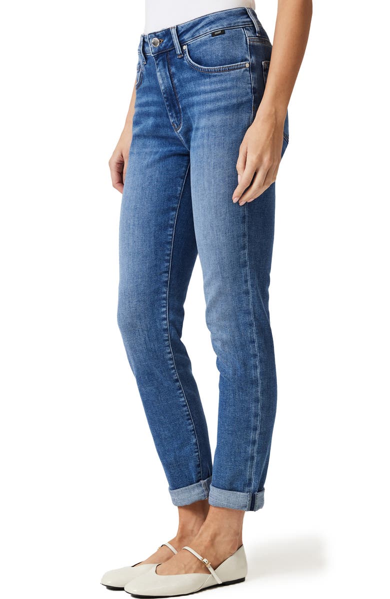 Mavi Jeans Kathleen High Waist Slim Jeans, Alternate, color, Mid Brushed Feather