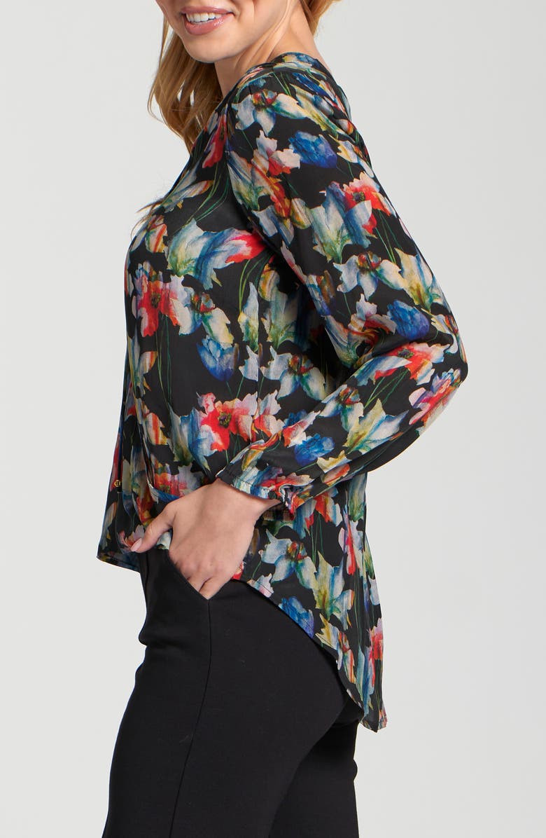 APNY Printed Top, Alternate, color, Black/ Dark Red
