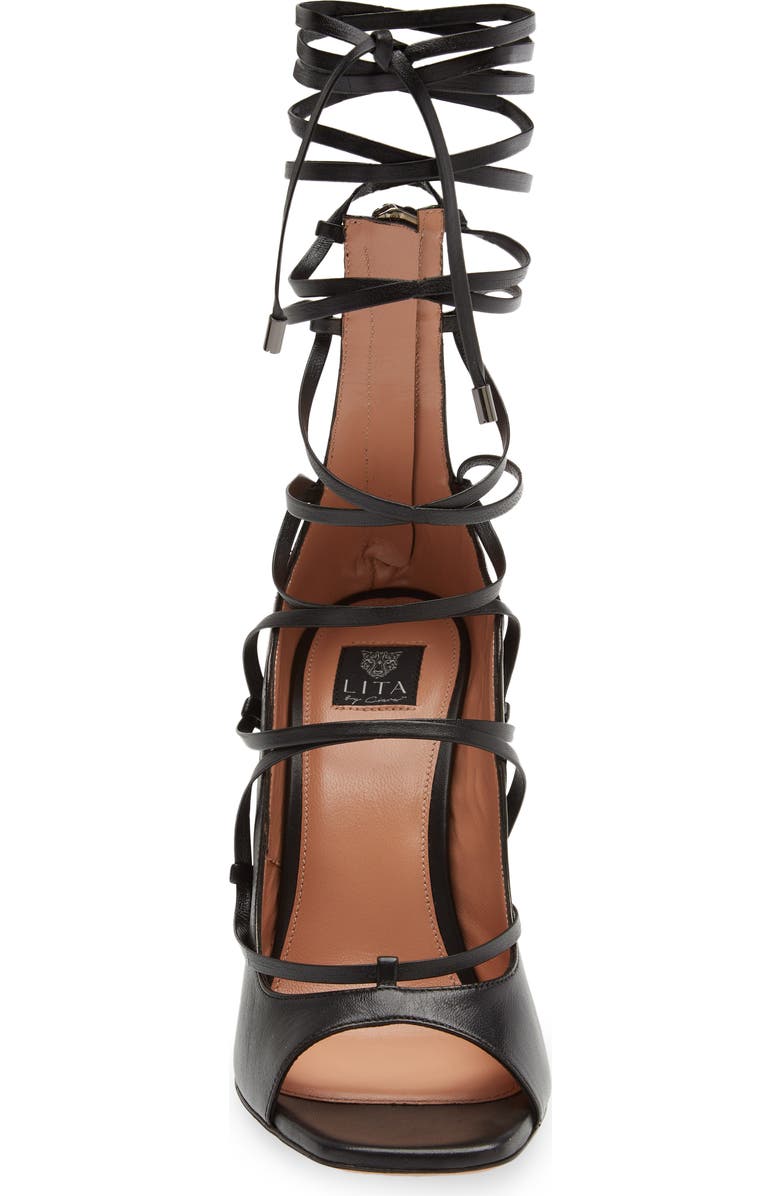 LITA by Ciara Solid Strappy Sandal, Alternate, color,