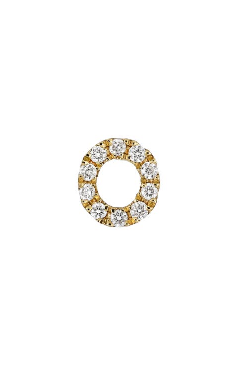 Icon Diamond Initial Single Stud Earring (Nordstrom Exclusive)
