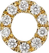 Bony Levy Icon Diamond Initial Single Stud Earring