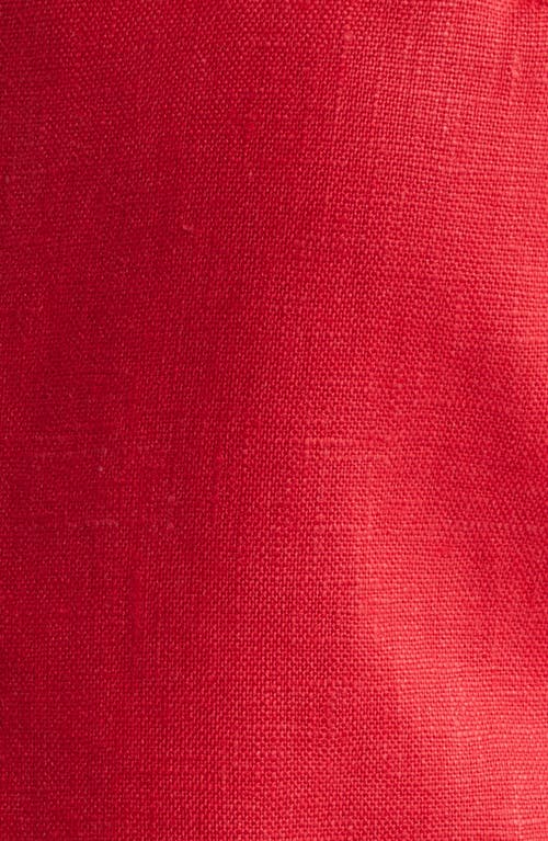 Shop Faithfull The Brand Jacket Linen Vest In Red