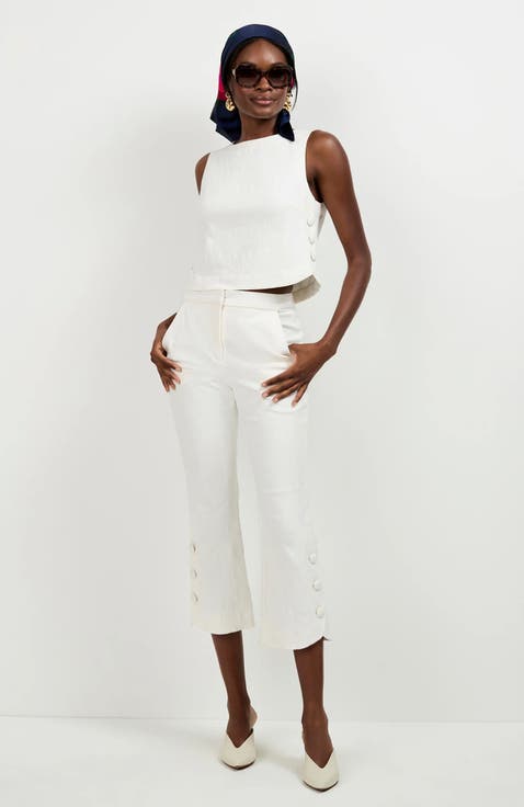 Tortona Button Hem Pants