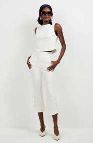 Trina Turk Tortona Button Hem Pants