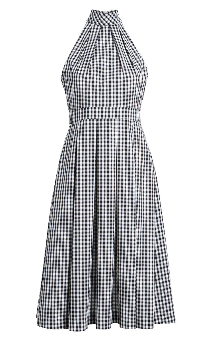 1901 Gingham Halter Dress, Alternate, color, 