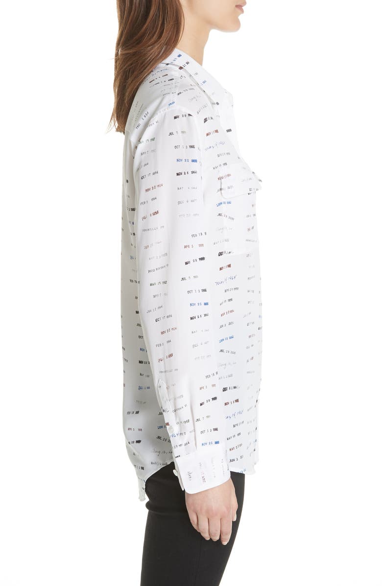 Equipment Signature Button-Down Silk Shirt, Alternate, color, 