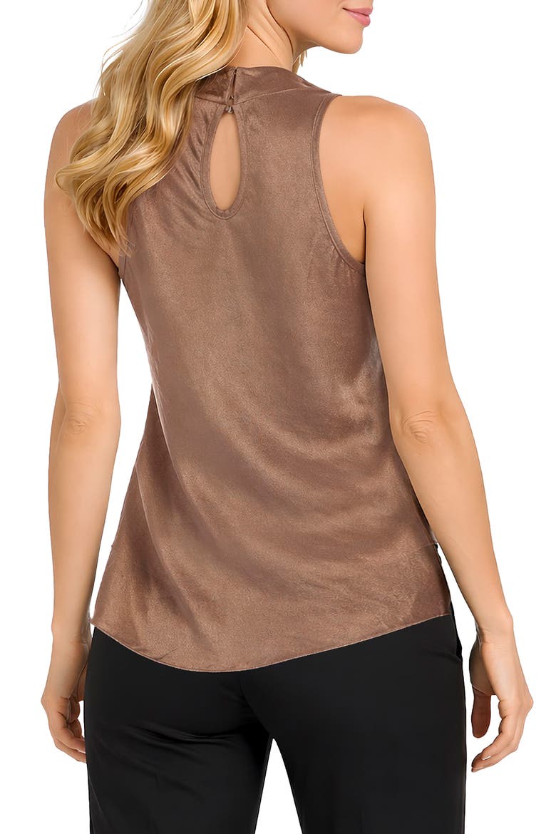 High Cowl Neck Tank, Alternate, color, MOCHA