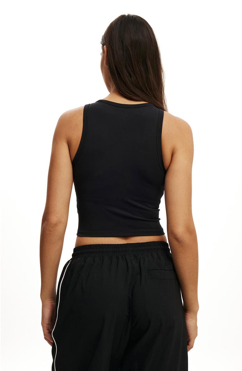 COTTON ON BODY Women's Active Ultra Soft Corset Tank, Alternate, color, Black