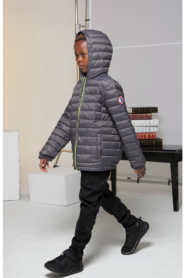 Kids' Ultra Light Packable Down Jacket, Alternate, color, Charcoal grey