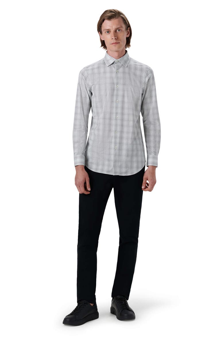 Bugatchi OoohCotton<sup>®</sup> Check Button-Up Shirt, Alternate, color, 