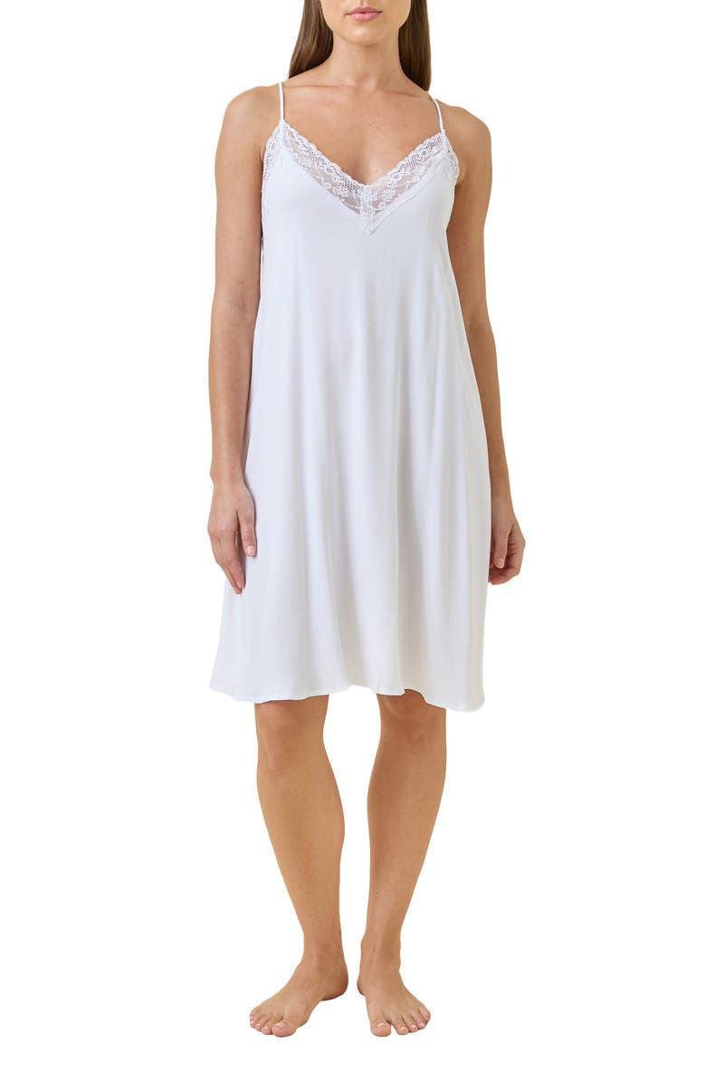 Papinelle Talia Lace Lenzing<sup>™</sup> EcoVero<sup>™</sup> Viscose Night Gown, Main, color, 