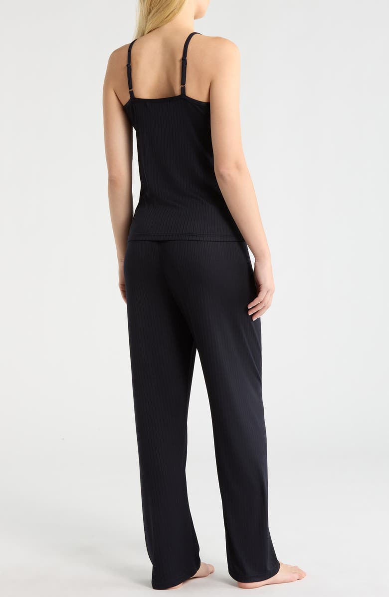 French Connection Rib Camisole & Pants Sleep Set, Alternate, color, Utility Blue
