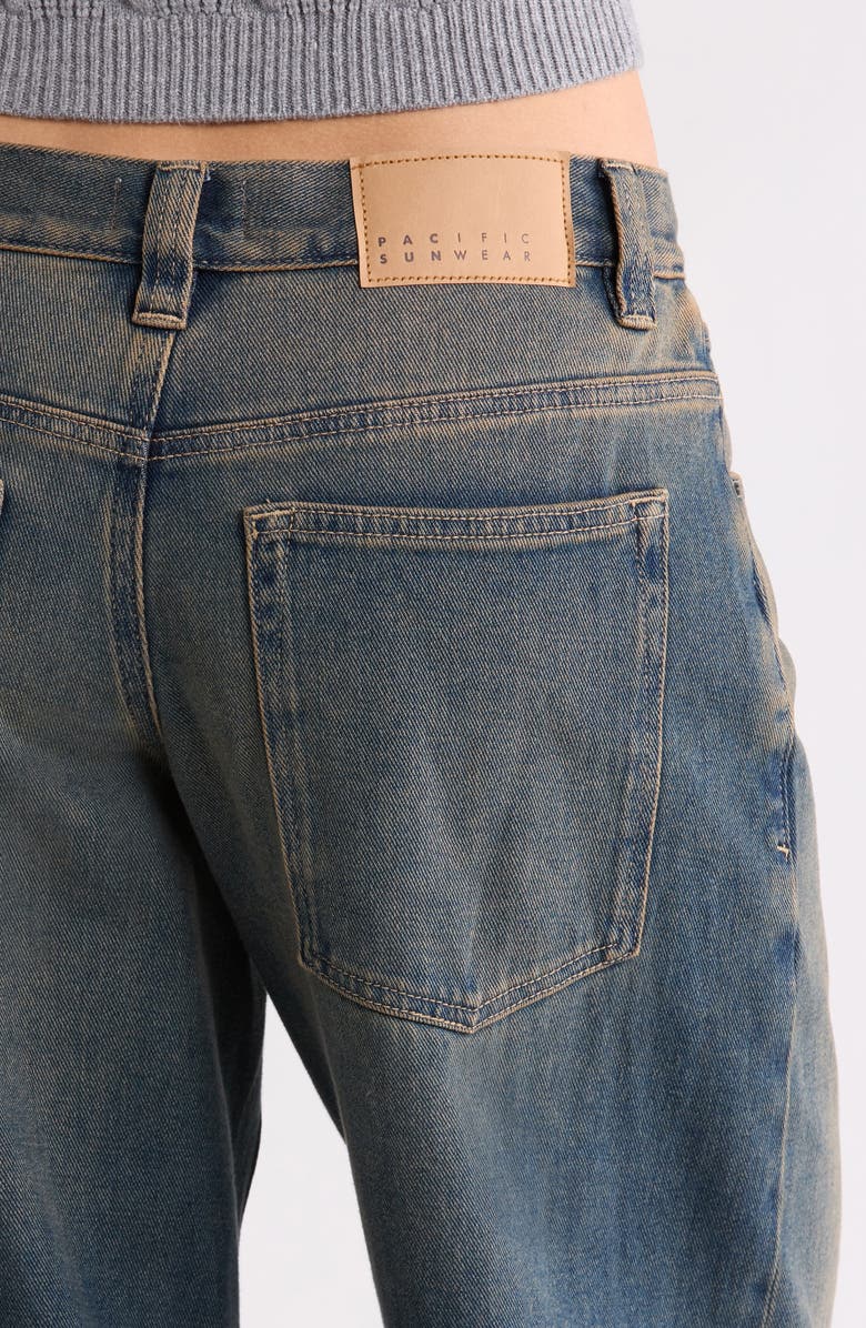 PacSun Sloane Ultra Baggy Del Mar Wide Leg Jeans, Alternate, color, Dark Indigo