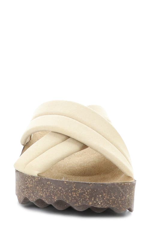 Asportuguesas By Fly London Curr Slide Sandal In Beige