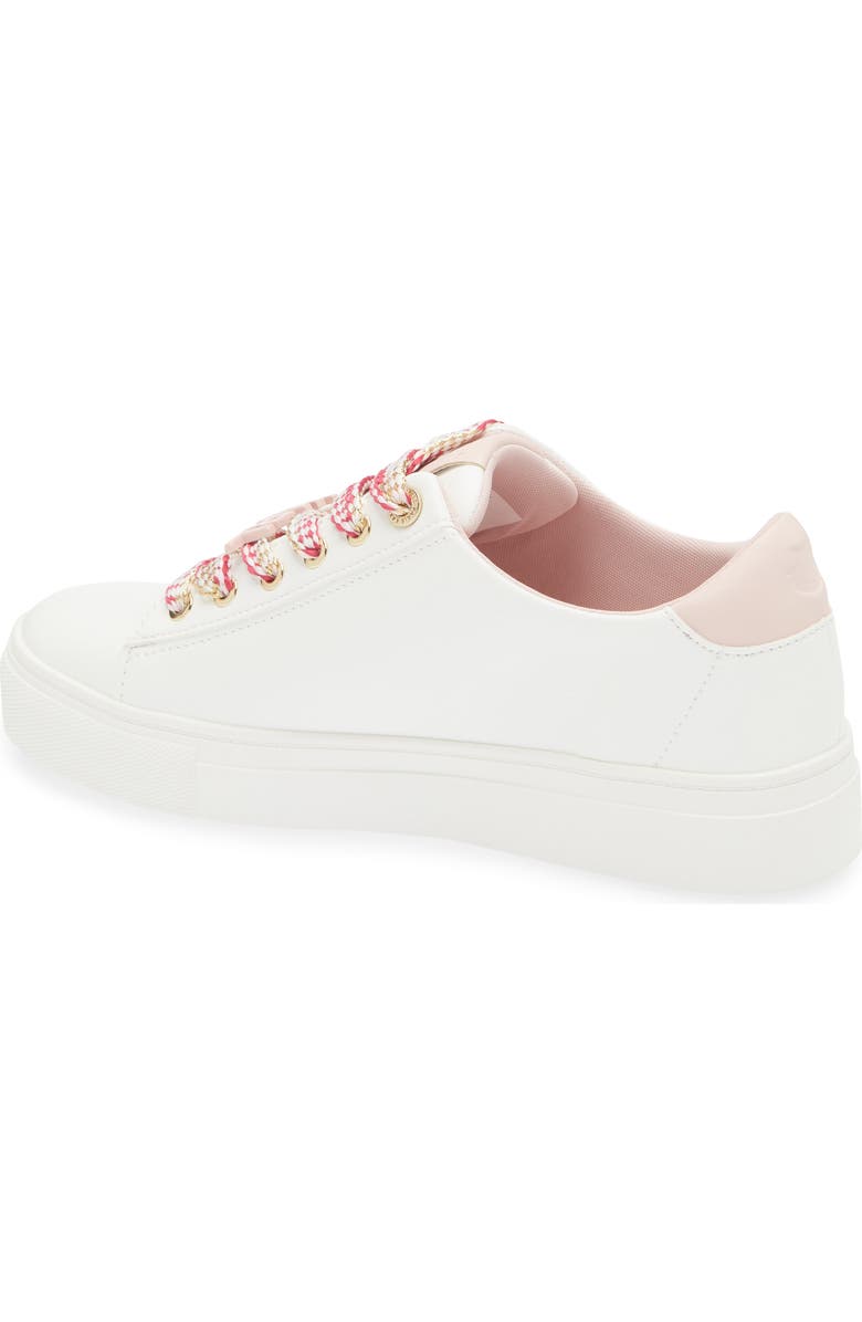 KARL LAGERFELD PARIS Capree Karl Choupette Low Top Sneaker, Alternate, color, White/ Blush Combo