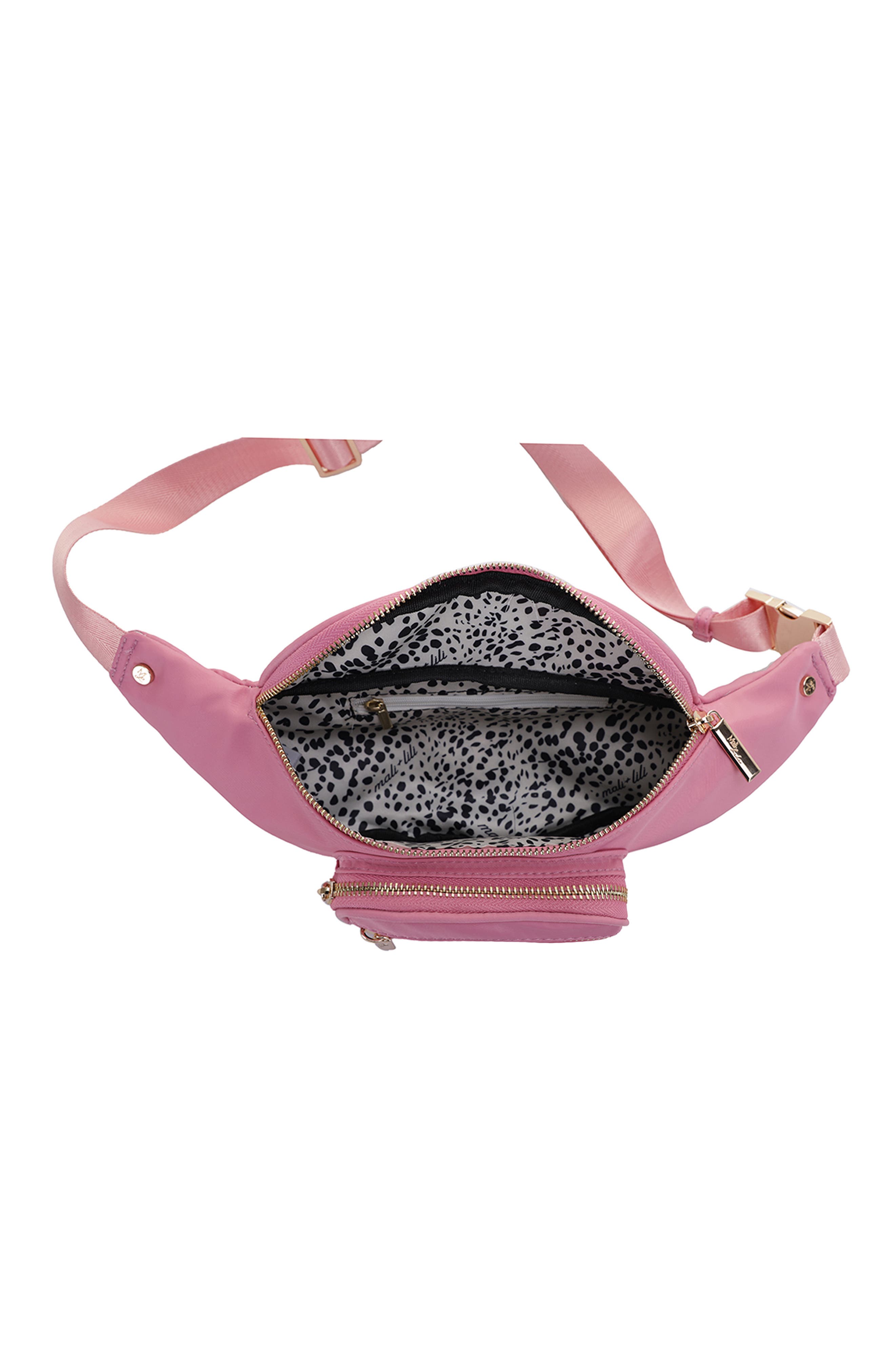 Mila Nylon Belt Bag, Alternate, color, MAUVE