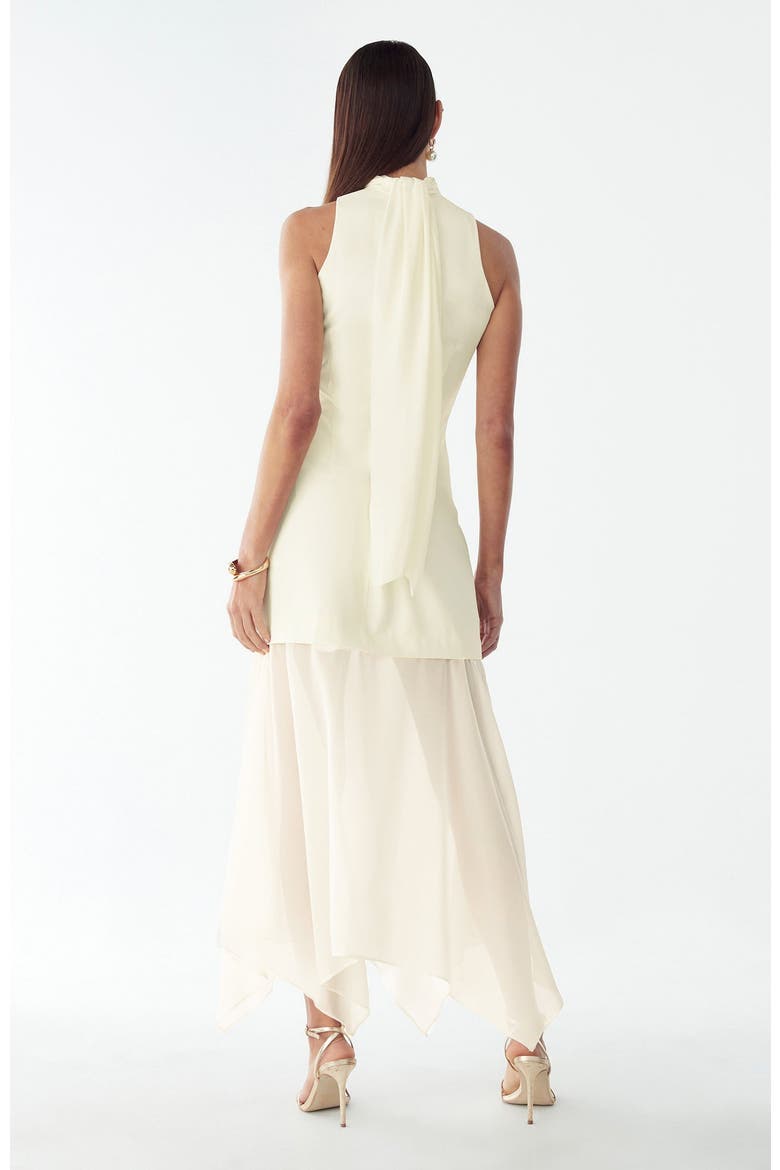 Oro Midi Dress, Alternate, color, White