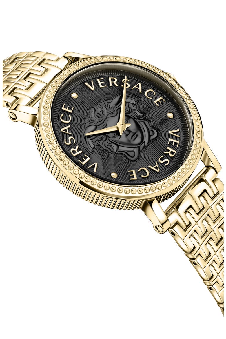 V-Dollar Bracelet Watch, 37mm, Alternate, color, IP YELLOW GOLD